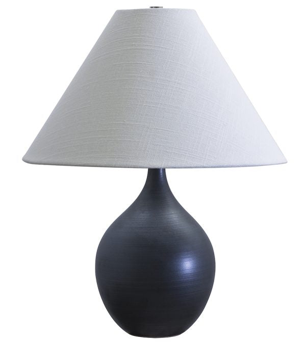 19-inch Scatchard Matte Black Accent Table Lamp