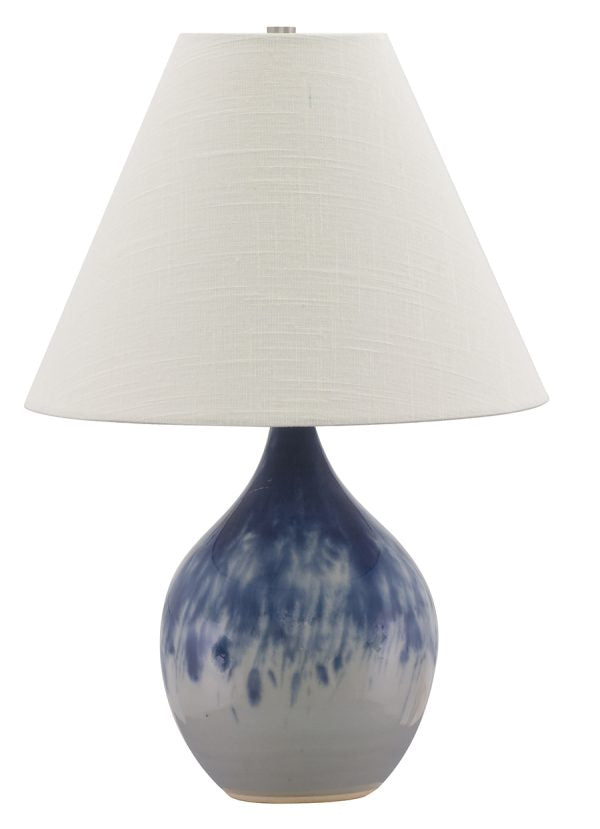 19-inch Scatchard Decorated Gray Accent Table Lamp