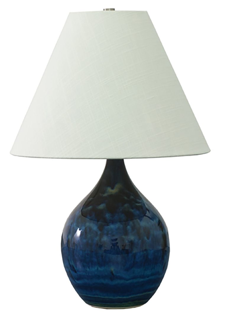 19-inch Scatchard Midnight Blue Accent Table Lamp
