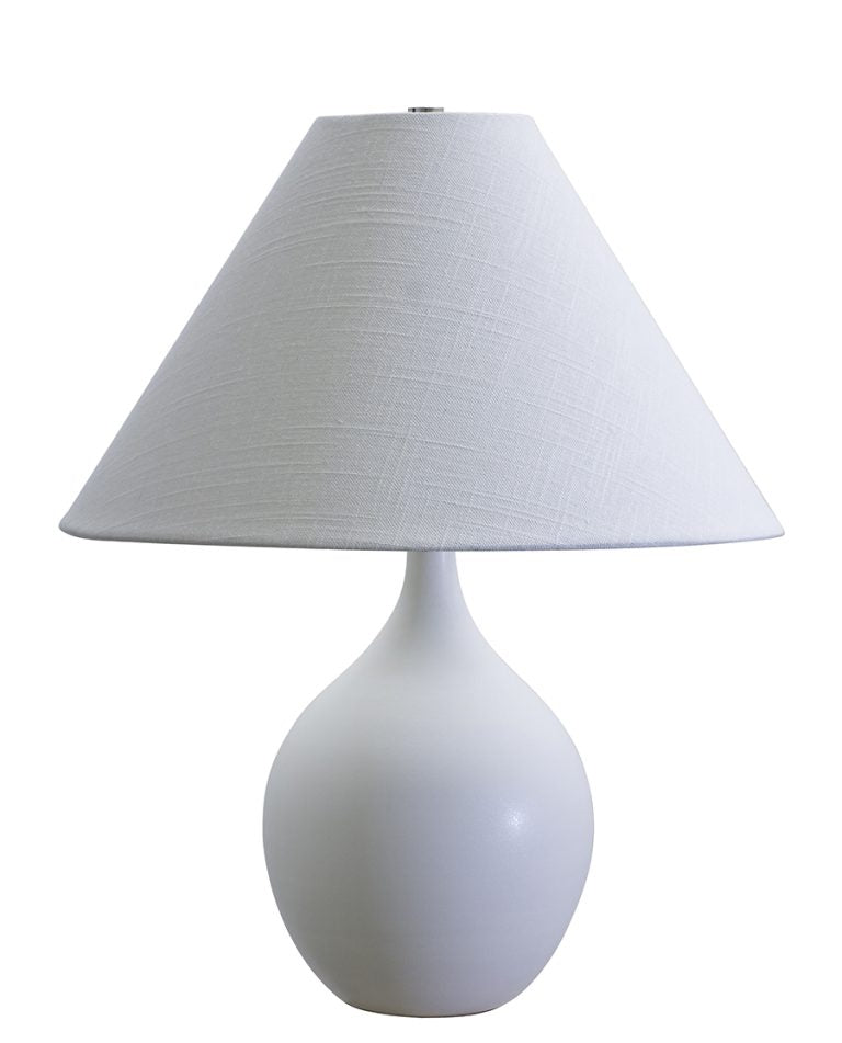 19-inch Scatchard Matte White Accent Table Lamp