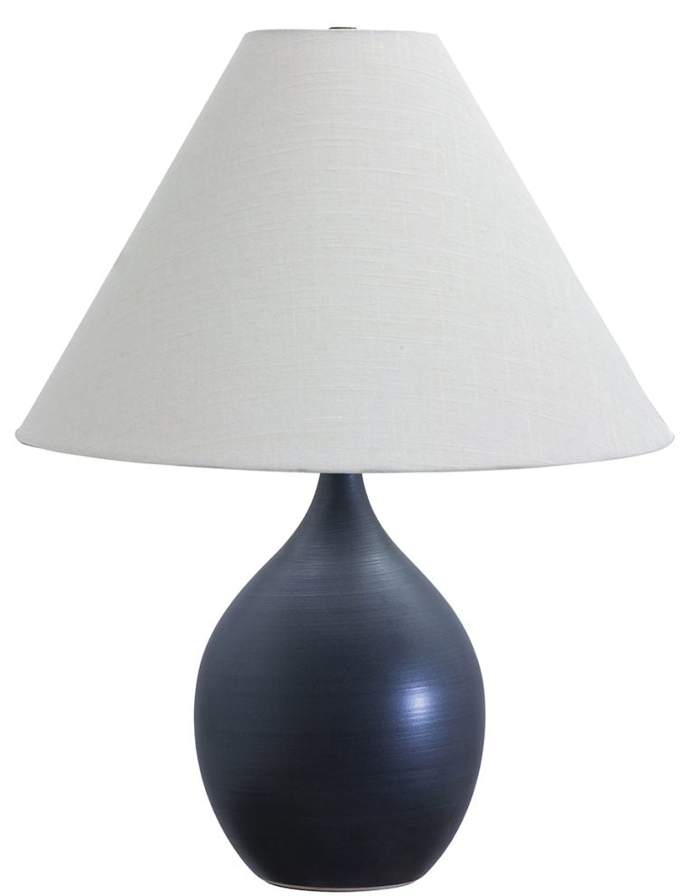 22.5-inch Scatchard Matte Black Switch on Socket Table Lamp