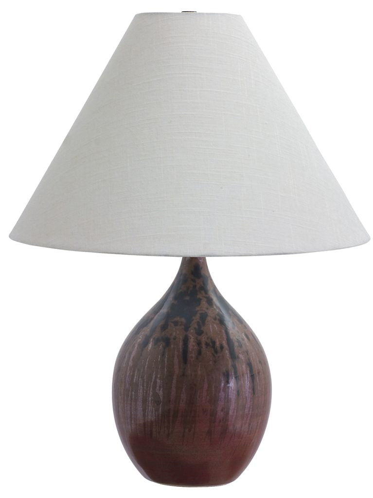 22.5-inch Scatchard Decorated Red Switch on Socket Table Lamp