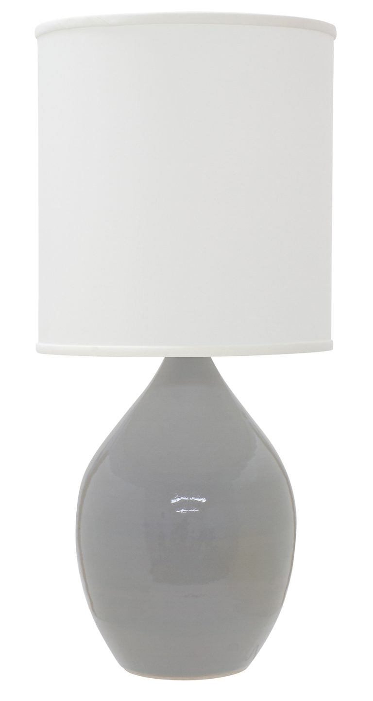 24-inch Scatchard Gray Gloss Table Lamp