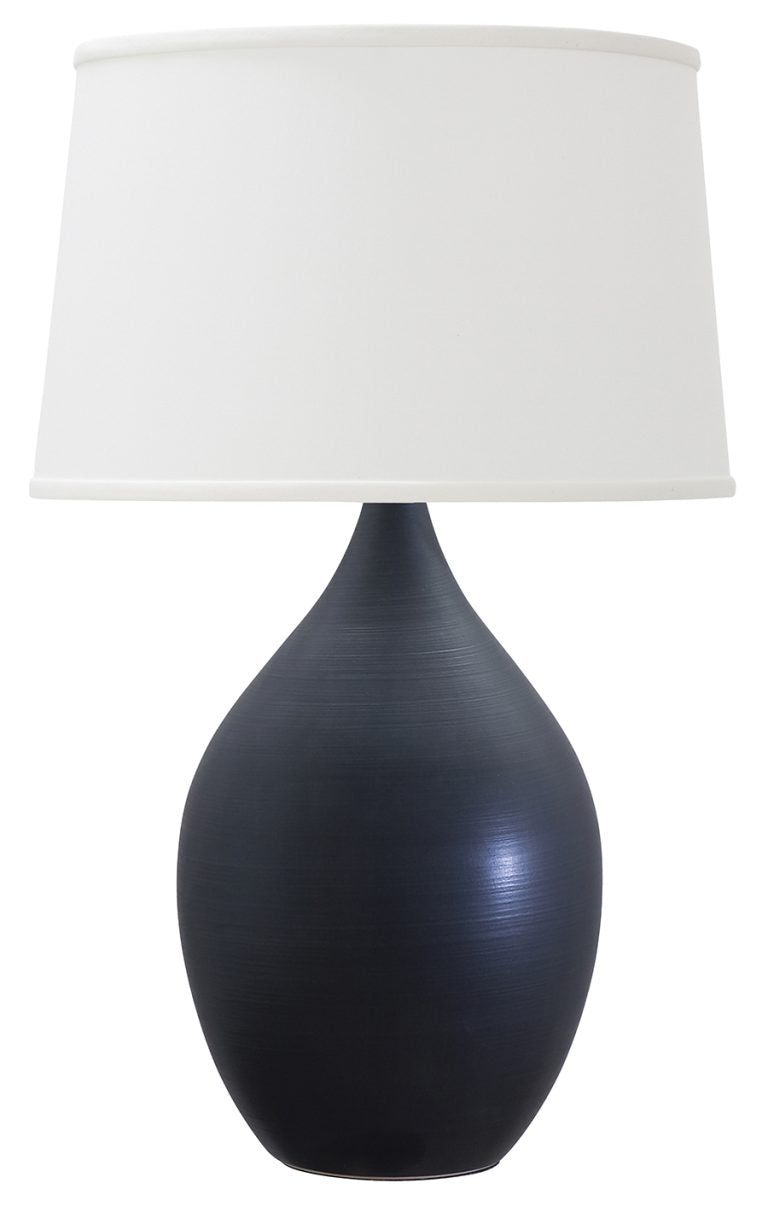 21-inch Scatchard Matte Black Table Lamp