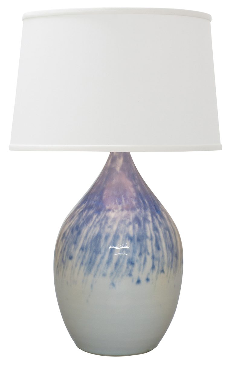 21-inch Scatchard Decorated Gray Table Lamp