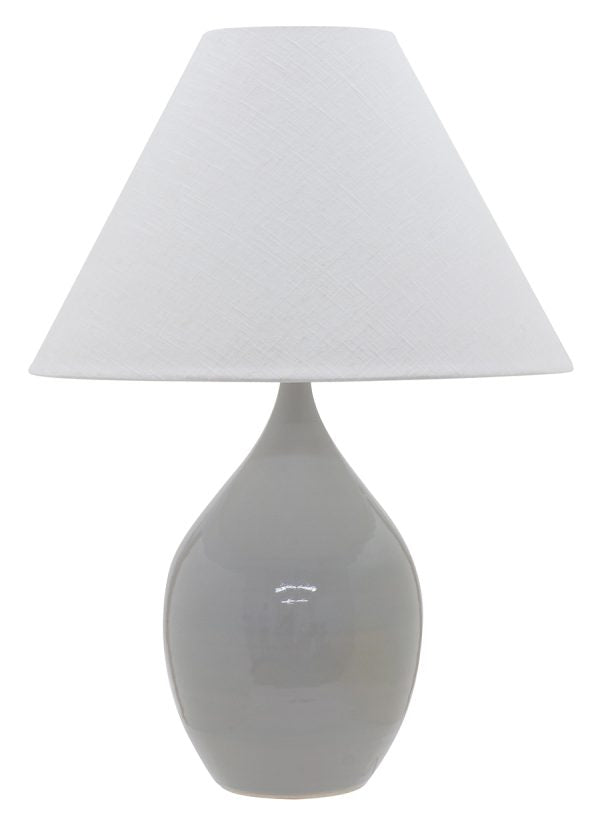 28-inch Scatchard Gray Gloss Table Lamp