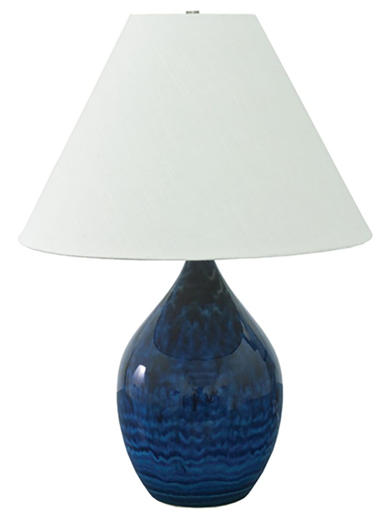 28-inch Scatchard Midnight Blue Table Lamp