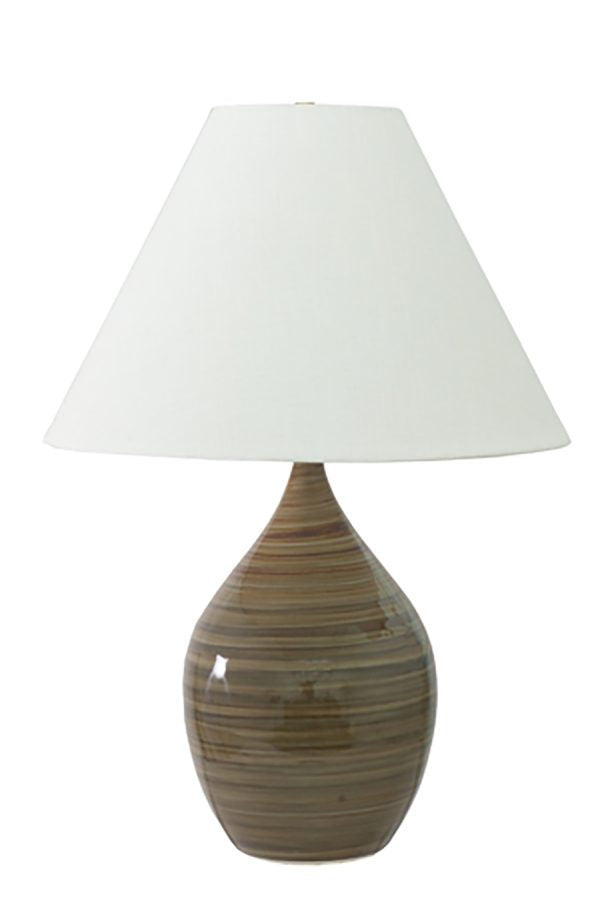28-inch Scatchard Tiger Eye Table Lamp