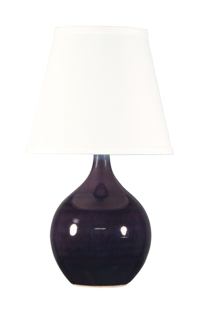 13.5-inch Scatchard Eggplant Accent Table Lamp
