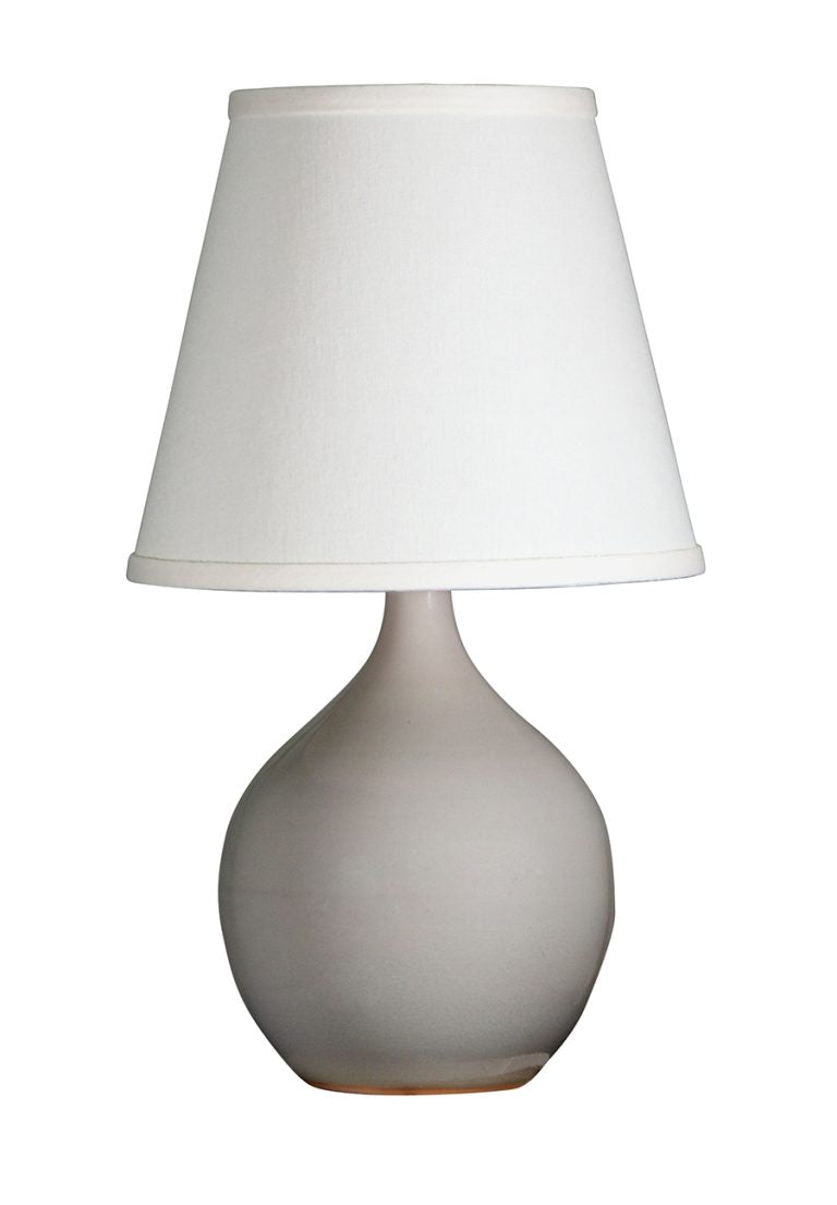13.5-inch Scatchard Gray Gloss Accent Table Lamp