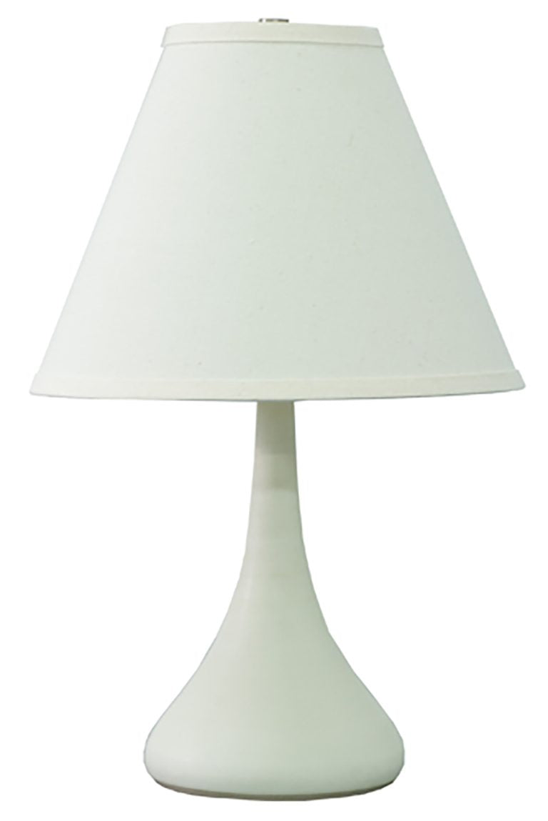 19-inch Scatchard Matte White Table Lamp