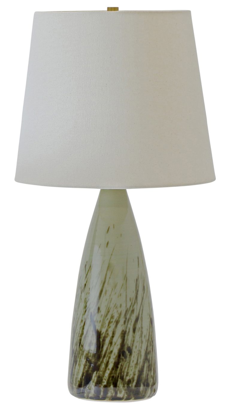 25.5-inch Scatchard Decorated Celadon Table Lamp