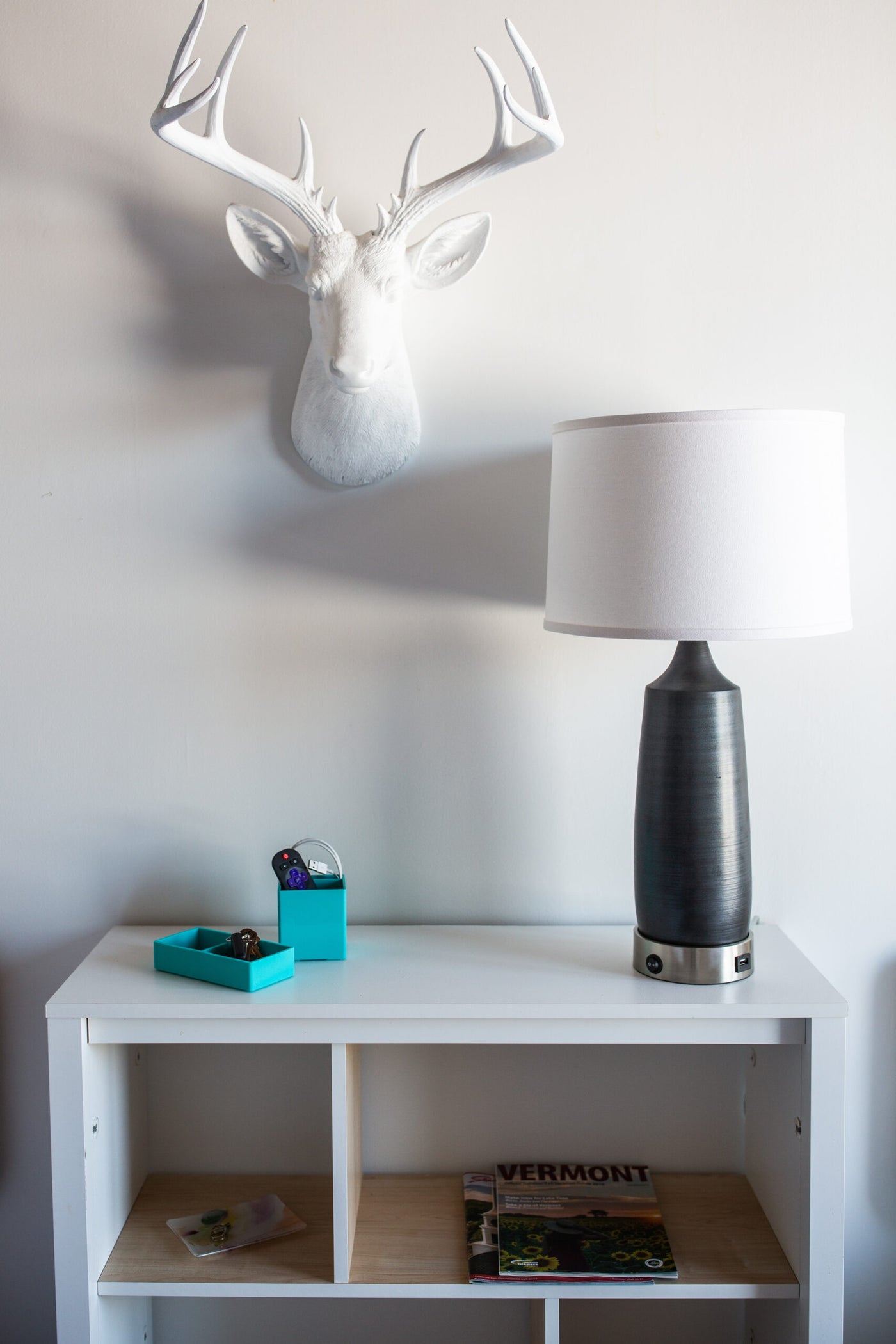 26-inch Scatchard Matte Black LED Table Lamp