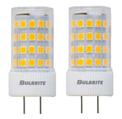 T7 5W Non-Dimmable LED Light Bulb with GY6.35 Base, 3000K, 550 Lumens, 12V, 2-Pack
