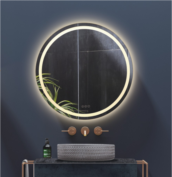 Gabriela 24x24'' Round Led Mirror