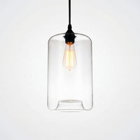 Glass 1 Light 7in Glass Pendant Light