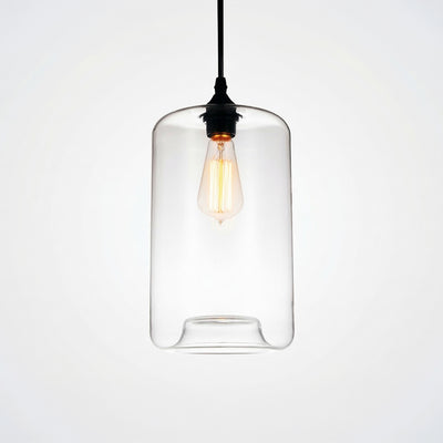 Glass 1 Light 7in Glass Pendant Light
