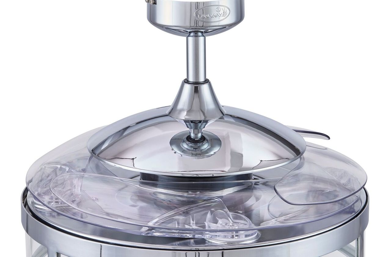 Classic 48 Inch 3 Light Chrome Fan with Retractable Blades