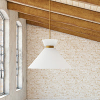 Halston 14-in Steel Pendant