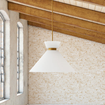 Halston 14-in Steel Pendant