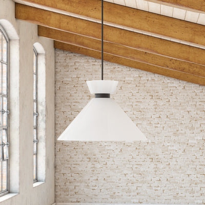 Halston 14-in Steel Pendant
