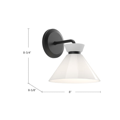 Halston 8-in Steel Vanity Light