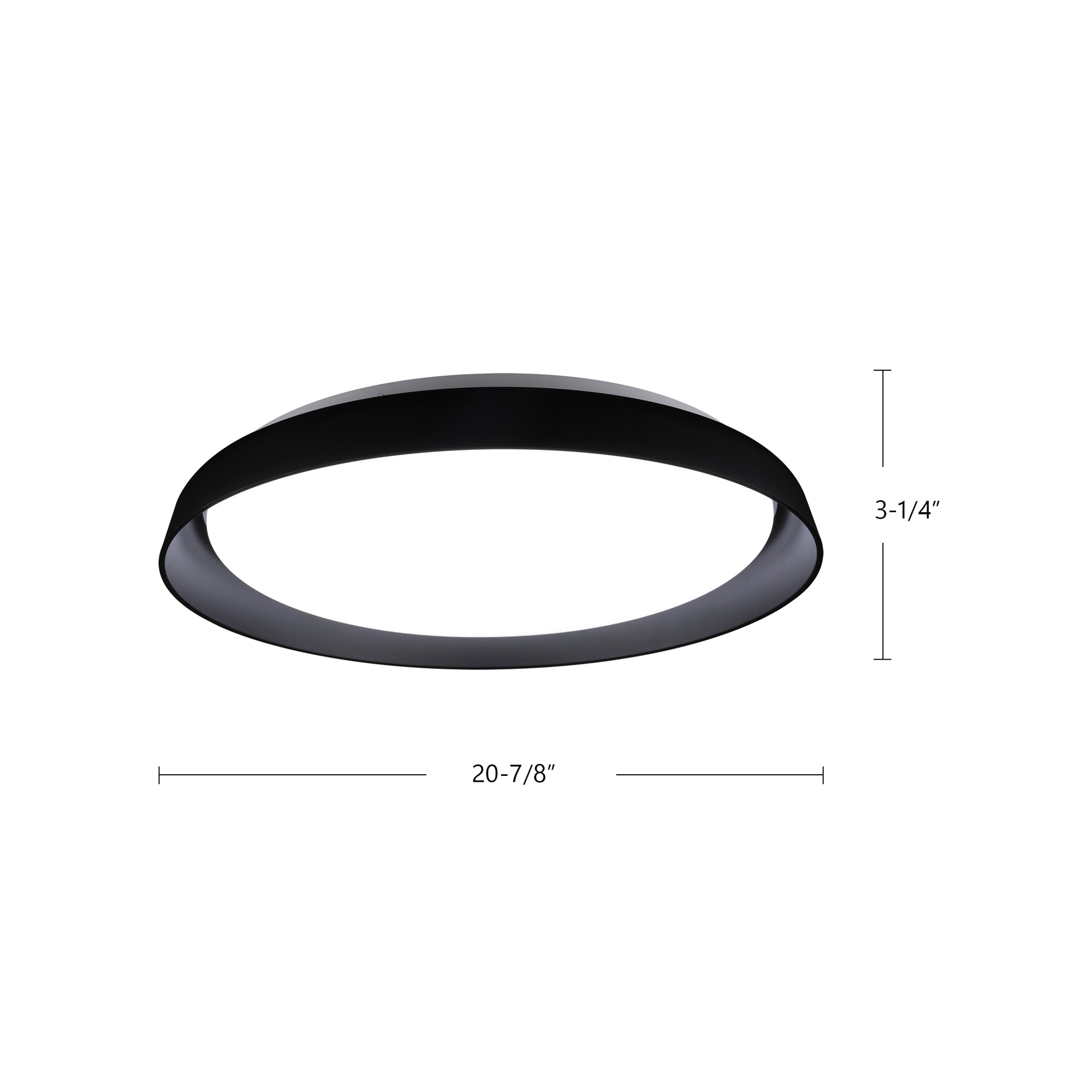 Hampton 21-in Steel Flush Mount