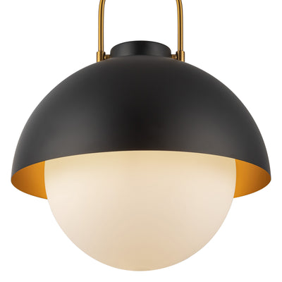 Harper 16-in Glass 1 Light Socket