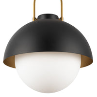 Harper 16-in Glass 1 Light Socket