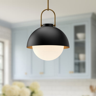 Harper 16-in Glass 1 Light Socket