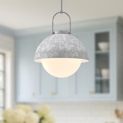 Harper 16-in Glass 1 Light Socket
