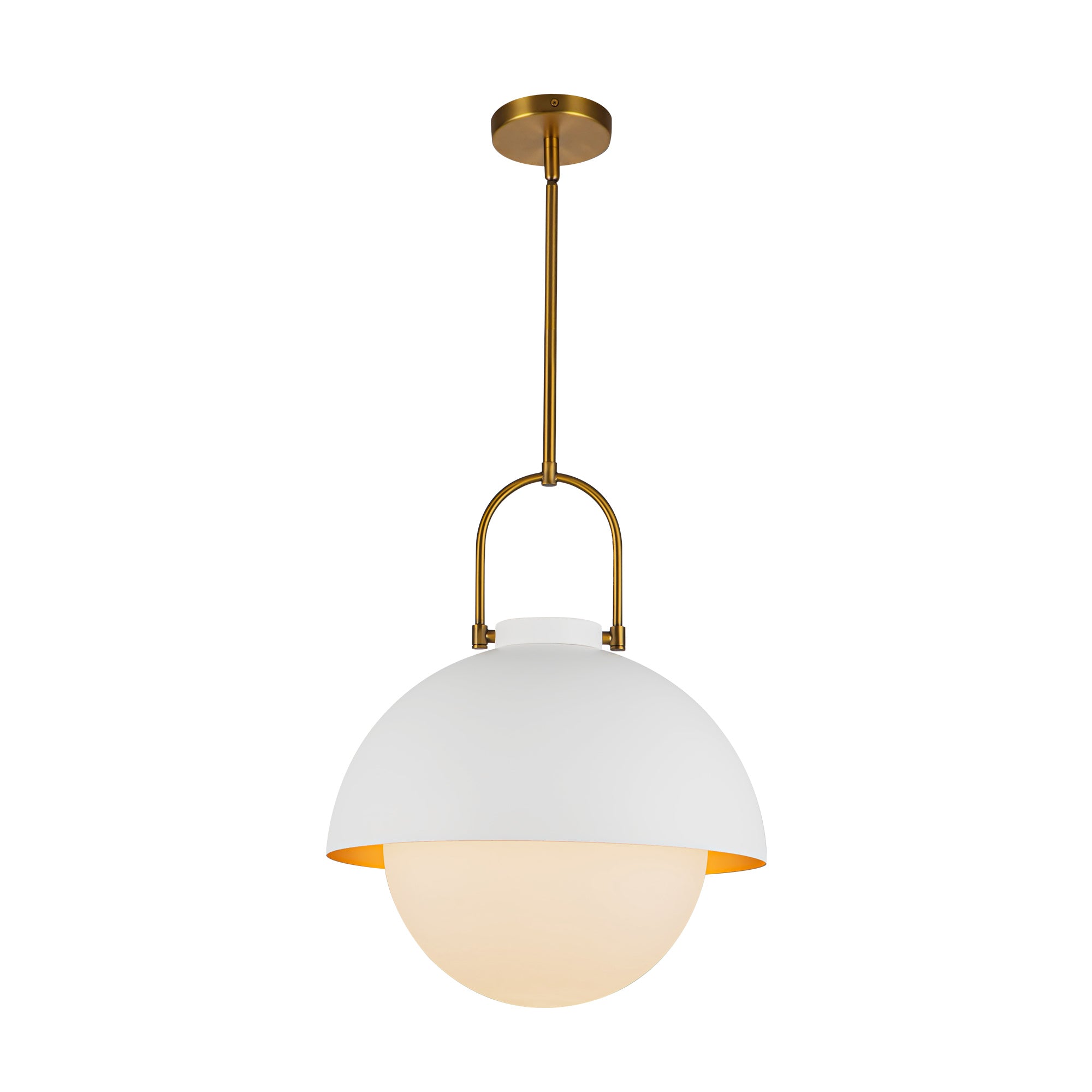 Harper 16-in Glass 1 Light Socket