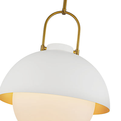 Harper 16-in Glass 1 Light Socket