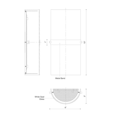 Harrow 13-in Steel Wall Sconce