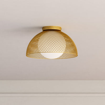 Haven 12-in Steel Flush Mount