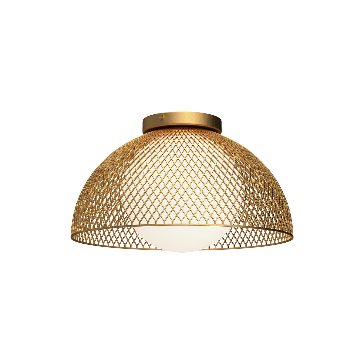 Haven 12-in Steel Flush Mount