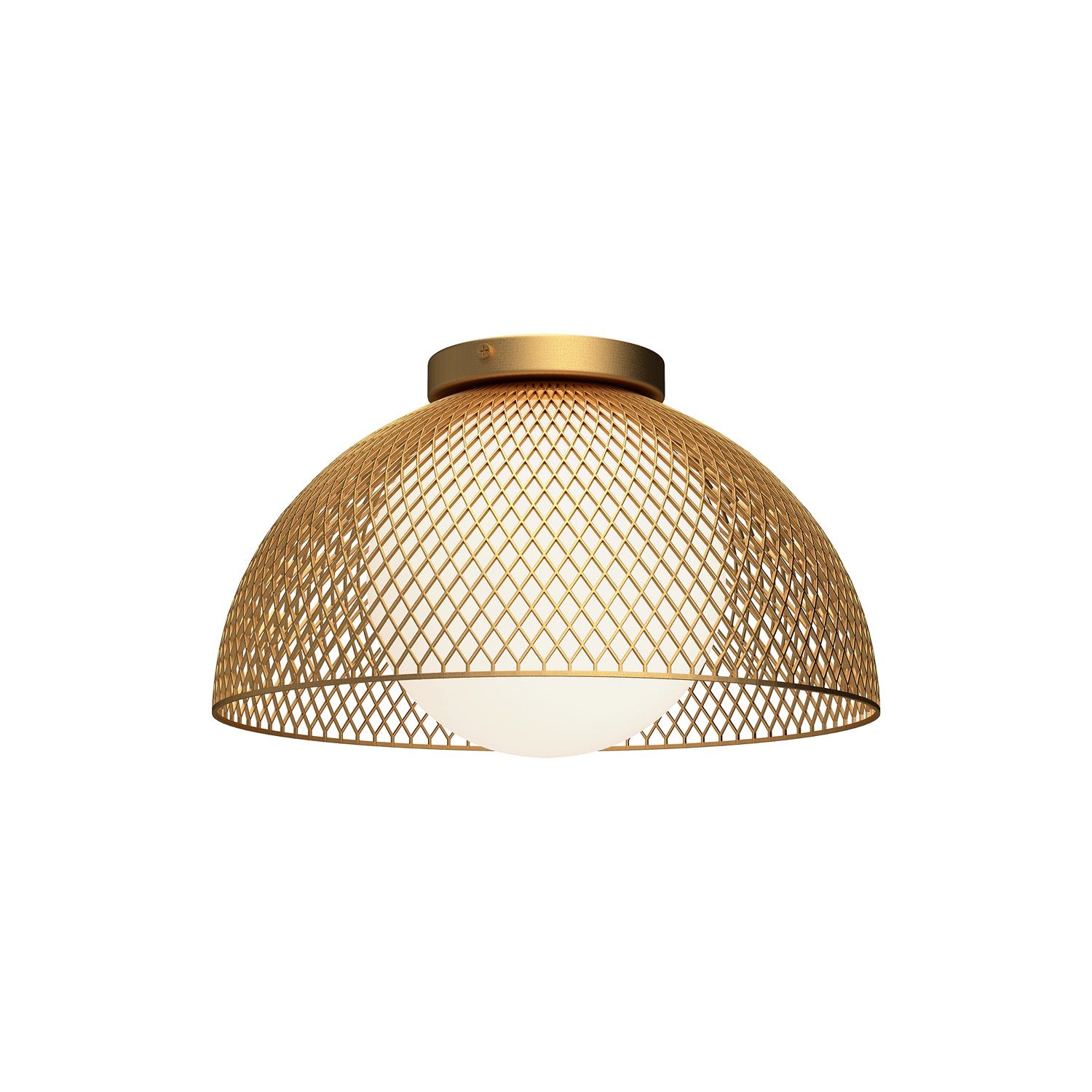Haven 12-in Steel Flush Mount