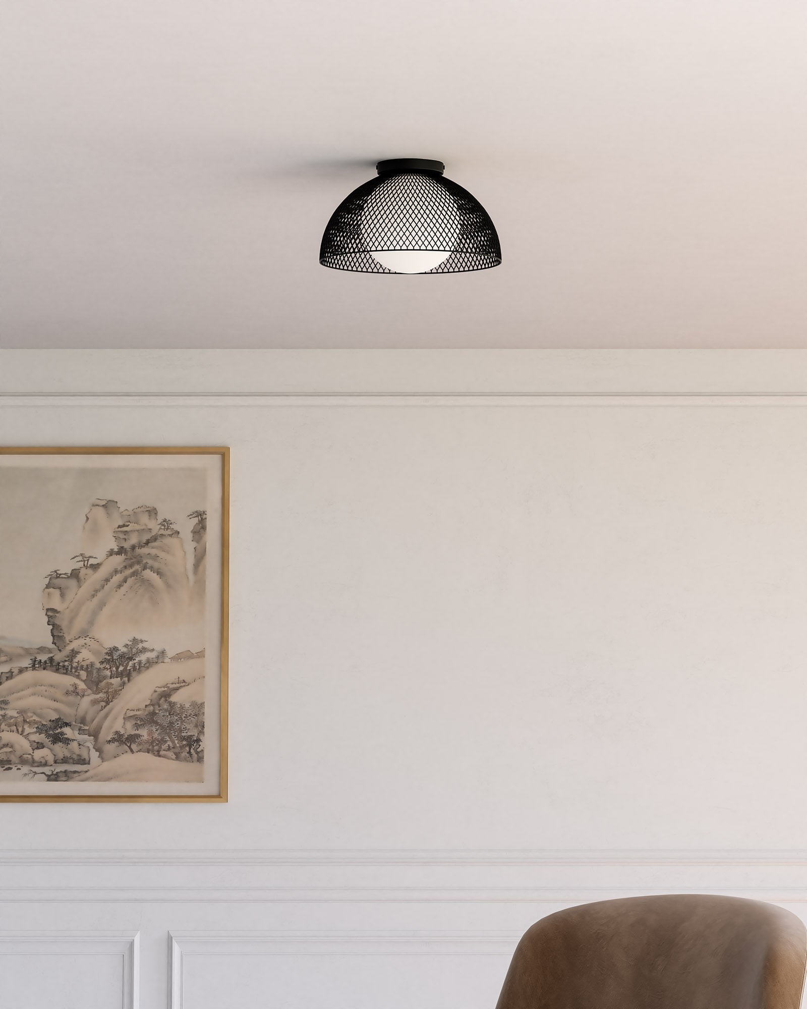 Haven 12-in Steel Flush Mount