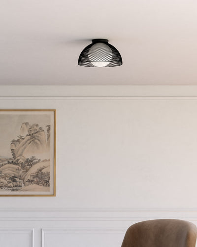 Haven 12-in Steel Flush Mount
