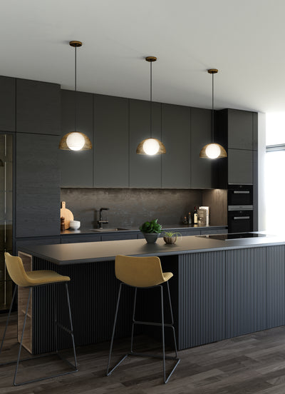 Haven 12-in Steel Pendant