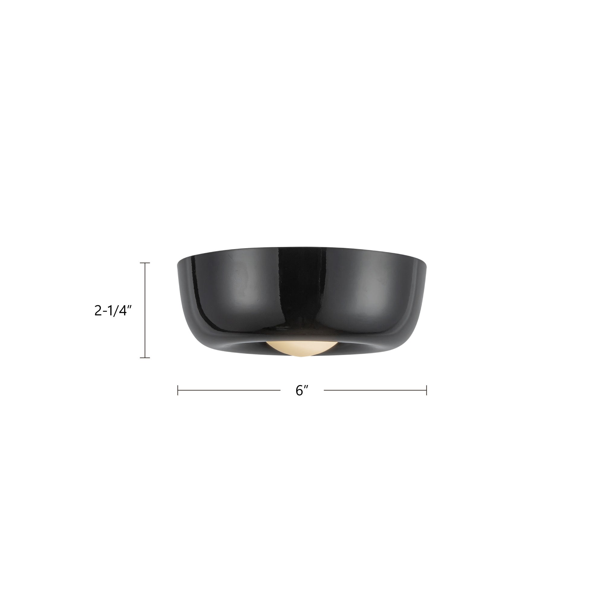Hayden 6-in Aluminum Flush Mount