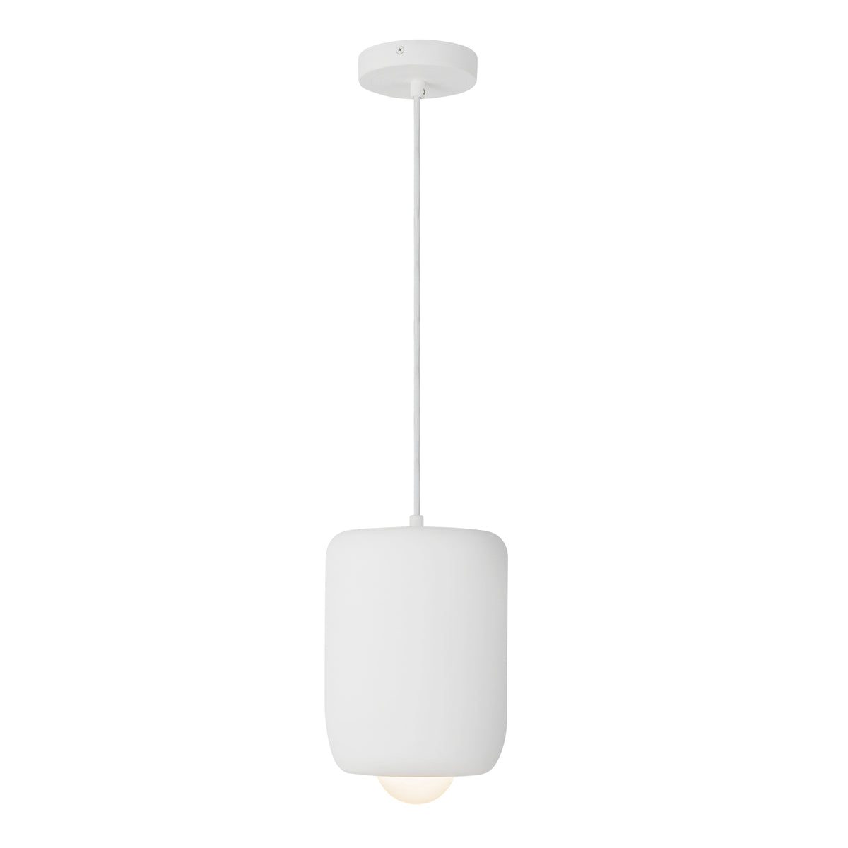 Hayden 7-in Matte Opal Glass LED Pendant