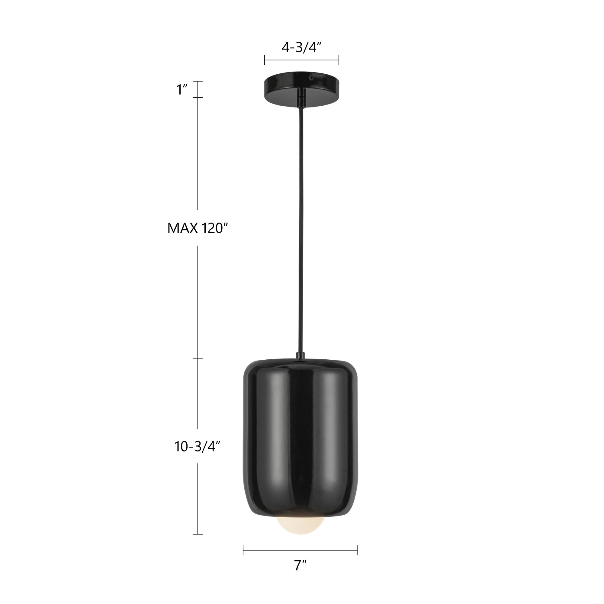 Hayden 7-in Matte Opal Glass LED Pendant
