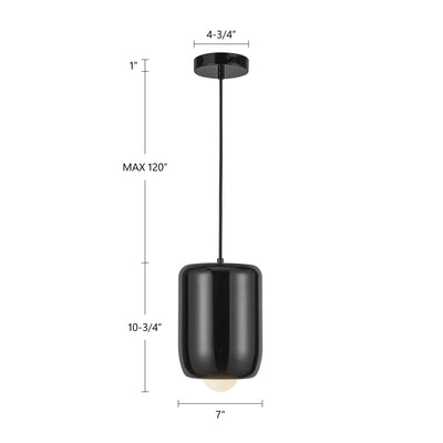 Hayden 7-in Matte Opal Glass LED Pendant