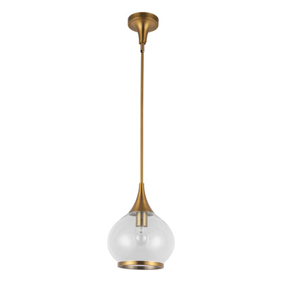 Hazel 10-in Steel Pendant