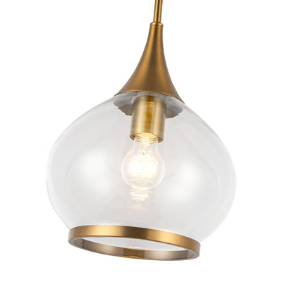 Hazel 10-in Steel Pendant