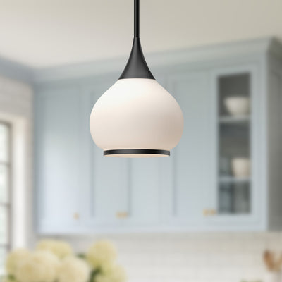 Hazel 10-in Steel Pendant