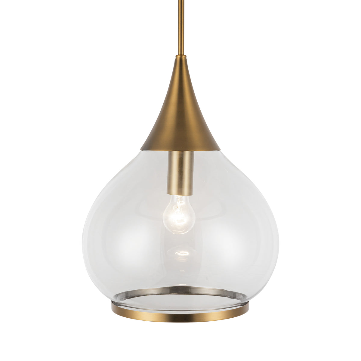 Hazel 14-in Steel Pendant