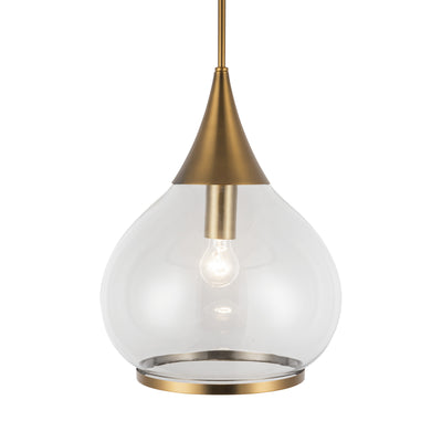 Hazel 14-in Steel Pendant