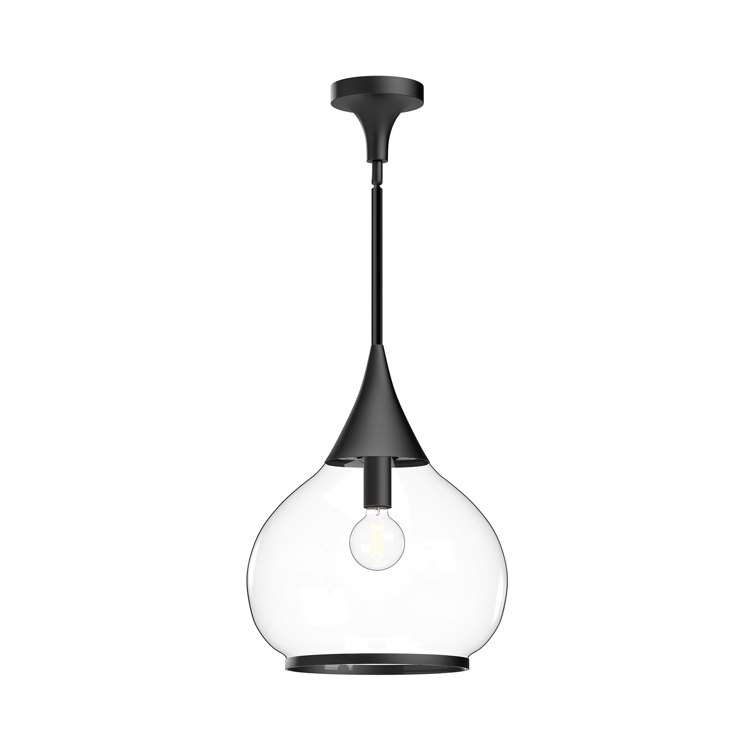 Hazel 14-in Steel Pendant